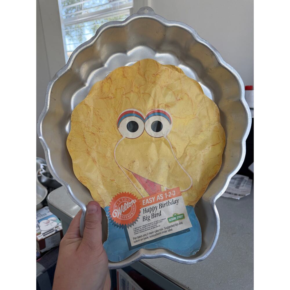 Wilton Happy Birthday Big Bird Cake Pan Vintage 1988 Sesame Street W/ Insert